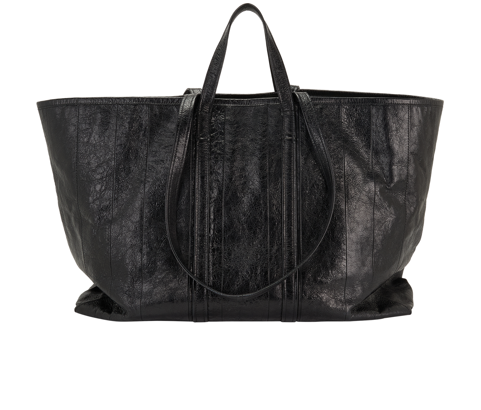 Large Barbes Tote, &pound;495, Handbags, Black, Leather, Back view